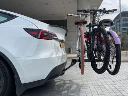 2022 Model Y Lr with hitch bike rack image 6