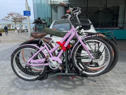 2022 Model Y Lr with hitch bike rack image 7